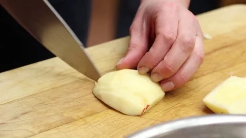 Apple Chop Stock Footage 79041618