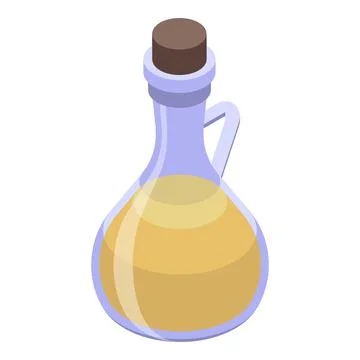Apple cider jug icon isometric vector. Elixir food Stock Illustration