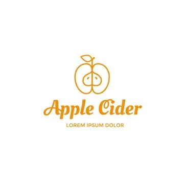 Apple cider logo Stock Illustration