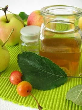 Apple cider vinegar Stock Photos
