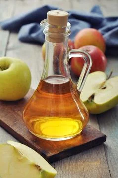 Apple cider vinegar Stock Photos