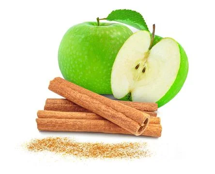 Apple with cinnamon Stock Photos