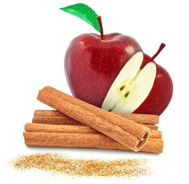 Apple with cinnamon Stock Photos