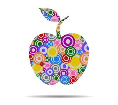 Apple circles icon vector イラスト素材