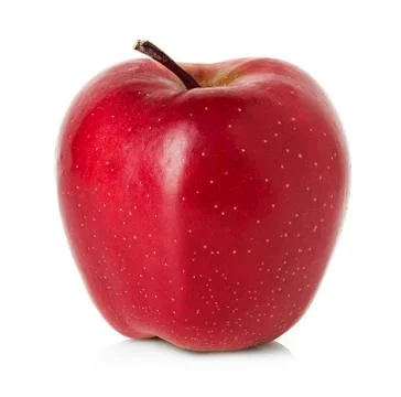 Apple close-up isolated on a white background. Stock Photos