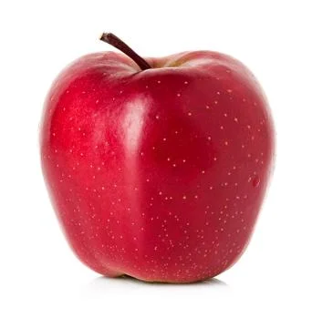 Apple close-up isolated on a white background. Stock Photos