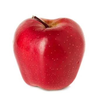 Apple close-up isolated on a white background. Stock Photos