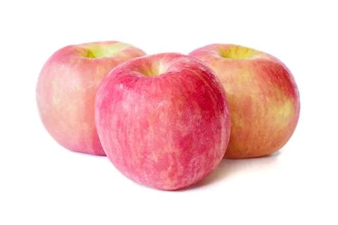 Apple close up on white background. Foto stock