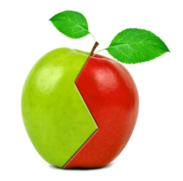 Apple collage Stock Photos