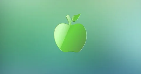 Apple Color 3d Icon Stock Footage 67410389