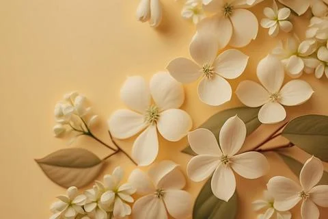 An apple-colored branch. The apple tree is in bloom. Close-up. Isolated in th Stock Illustration