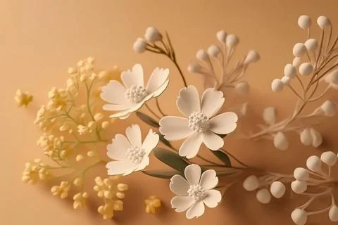 An apple-colored branch. The apple tree is in bloom. Close-up. Isolated in th Stock Illustration