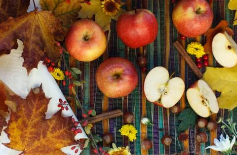 Apple composition Stock Photos