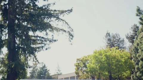 Apple Computer Building and Sign Exterior Silicon Valley Stock Footage 70874464