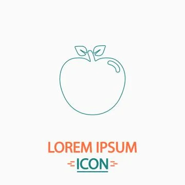 Apple computer symbol Stock Illustration