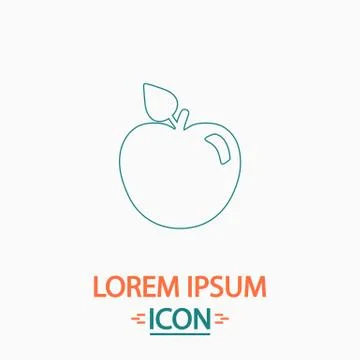 Apple computer symbol Stock Illustration