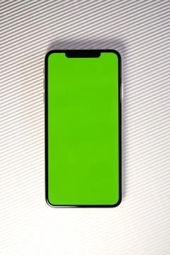 Apple Computers iPhone Xs Max as hero object chroma key 写真素材