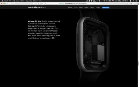 Apple Computers launch Apple Watch Series 4 Stock Photos
