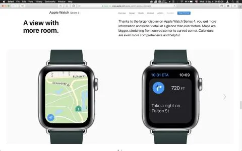 Apple Computers launch Apple Watch Series 4 Stock Photos