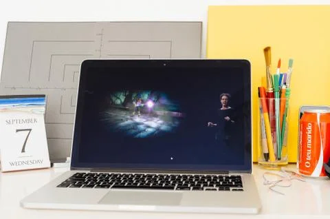 Apple Computers website showcasing A10 fusion chip Stockfoto's