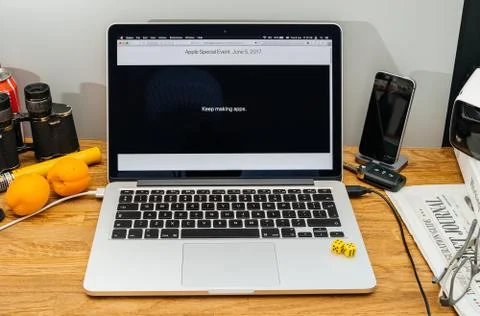Apple Computers at WWDC keep making apps Foto stock