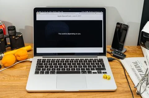 Apple Computers at WWDC keep making apps Foto stock
