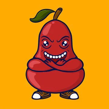 AN APPLE COOL Stock Illustration