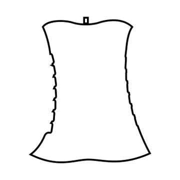 Apple core it is black icon . 스톡 일러스트