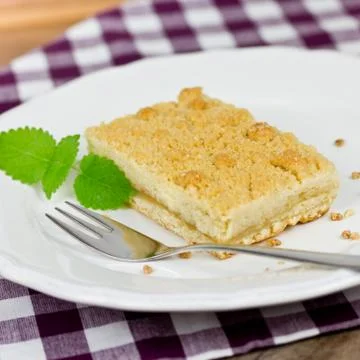 Apple crumble cake Stock Photos