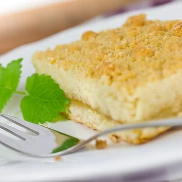 Apple crumble cake Stock Photos