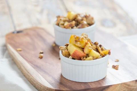 Apple Crumble Stock Photos
