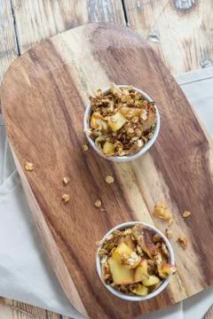 Apple Crumble Stock Photos