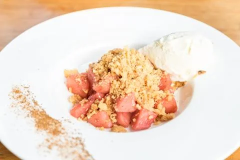 Apple crumble Stock Photos