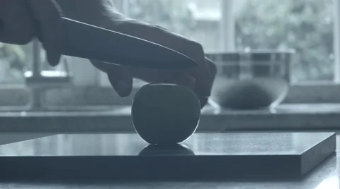 Apple Cut and Slice Stock-Footage 65341228