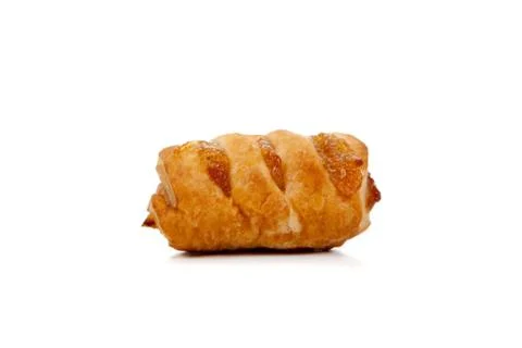 Apple danish on a white background Stock Photos