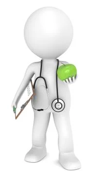 An apple a day. Stock Illustration