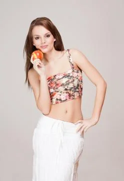 Apple a day. Stock Photos