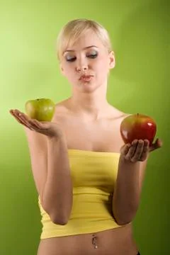 The apple decision Stock Photos