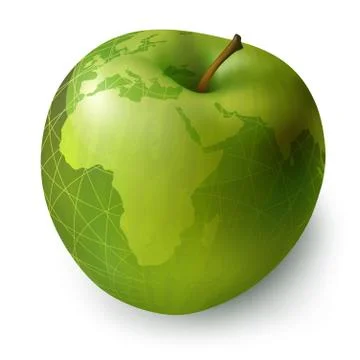 Apple decorative Stock Illustration