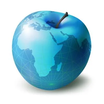 Apple decorative Stock Illustration