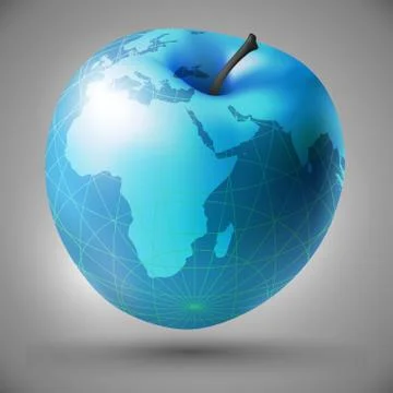 Apple decorative Stock Illustration