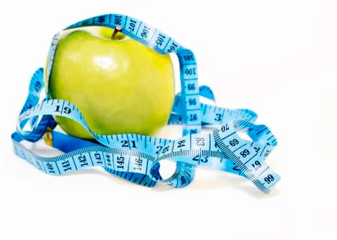 Apple on a diet Stock Photos