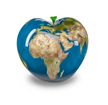 Apple Earth Stock-Illustration