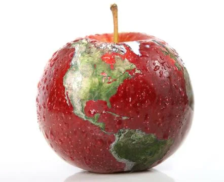Apple earth Stock Illustration