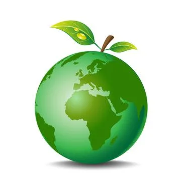 Apple Earth Stock Illustration