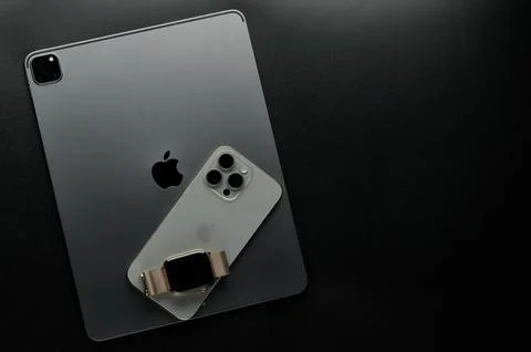 Apple eco system devices Stock Photos