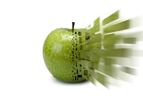 Apple explosion. Stock Photos