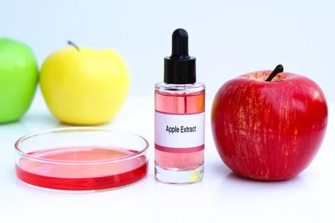 Apple Extract, Fruit extracts are used in cosmetics or health product 스톡 사진