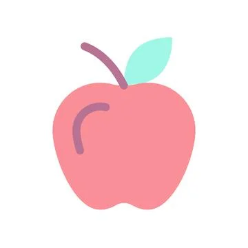 Apple flat color ui icon 스톡 일러스트