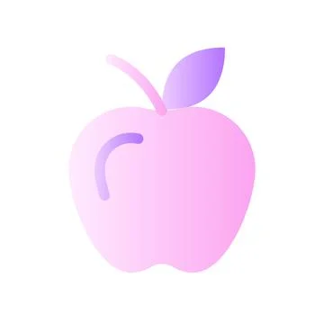 Apple flat gradient two-color ui icon Stockillustratie